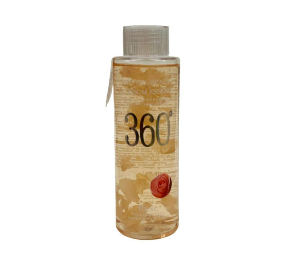 تونر پاک کننده آرایش صورت 360 مدل Rose حجم 300 میلی لیتر