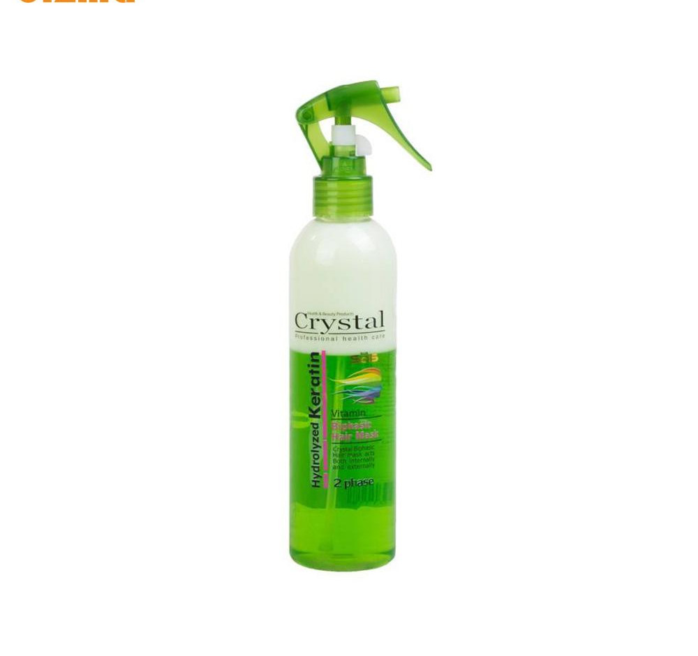 ماسک مو دو فاز آبی کریستال مدل Hydrolyzed Keratin حجم 250 میلی لیتر
