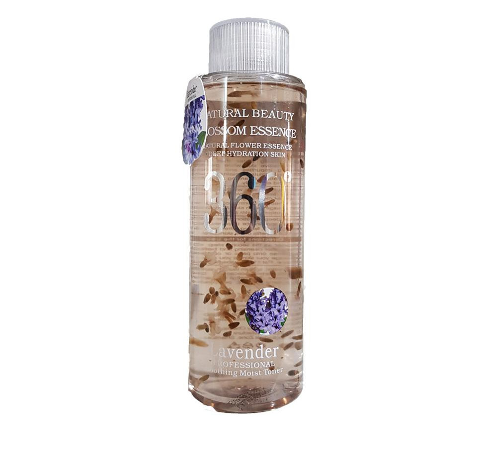 تونر پاک کننده آرایش صورت 360 مدل Lavender حجم 300 میلی لیتر