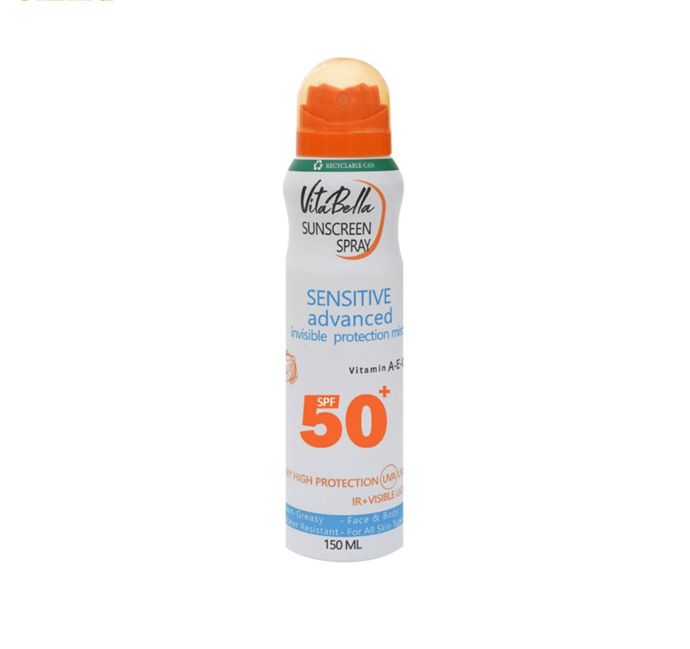 اسپری ضد آفتاب SPF 50 ویتابلا حجم 150 میلی لیتر