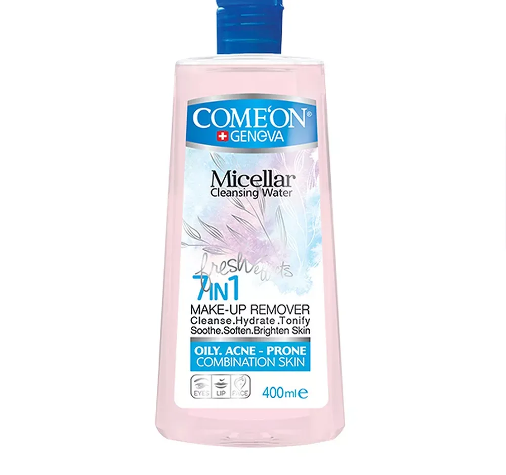 آب پاک کننده آرایش صورت کامان مدل OILY SKIN حجم 400 میلی لیتر