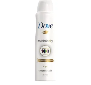 اسپری ضد تعریق زنانه داو Invisble Dry مدل Clean Touch حجم 150 میلی لیتر