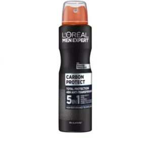 اسپری ضد تعریق مردانه لورآل مدل Men Expert Carbon Protect حجم 250 میلی لیتر