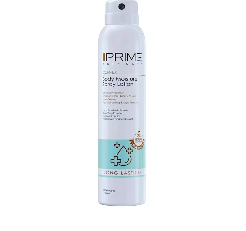 اسپری لوسیون بدن پرایم سری آبرسان مدل long lasting حجم 200 میلی لیتر