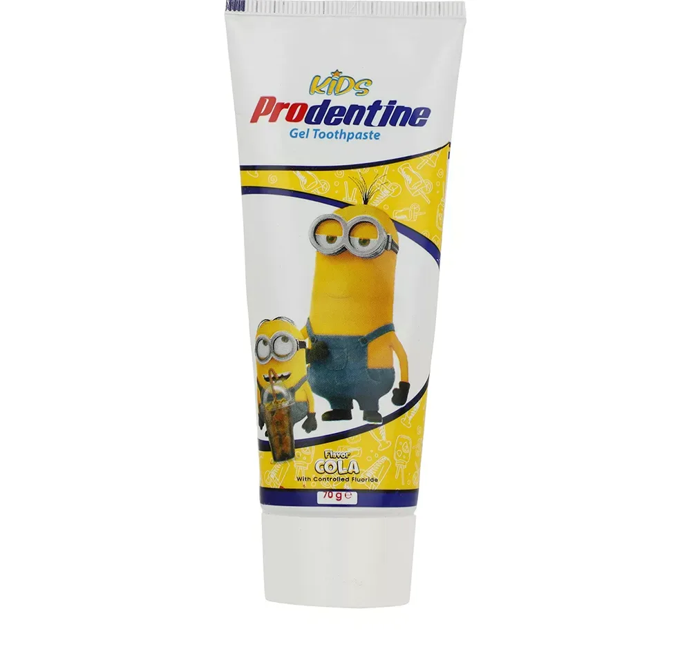 خمیر دندان ژله‌ای کودک پرودنتین مدل نوشابه طرح Minions وزن 70 گرم