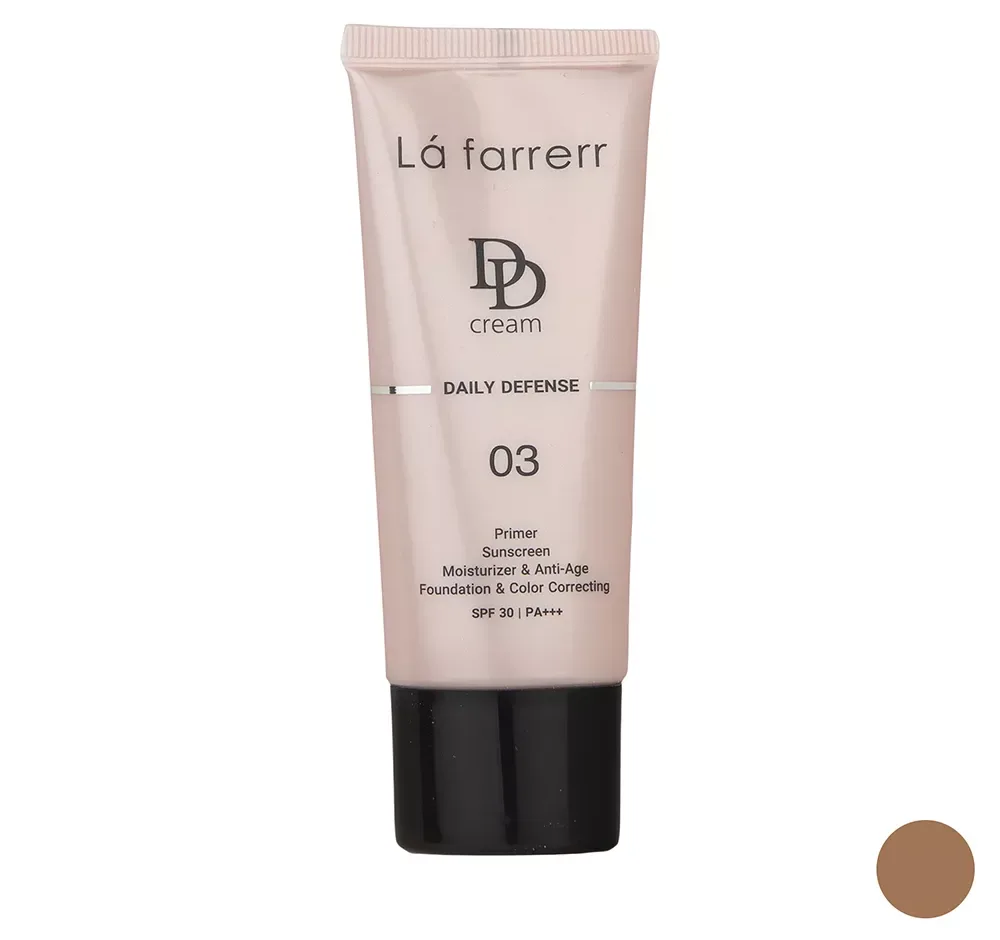 دی دی کرم رنگی لافارر SPF30 مدل 03 مناسب انواع پوست حجم 30 میلی لیتر