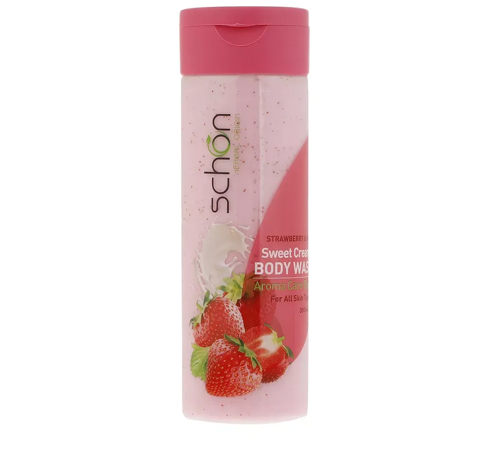 شامپو بدن شون مدل Strawberry And Milk حجم 300 میلی لیتر