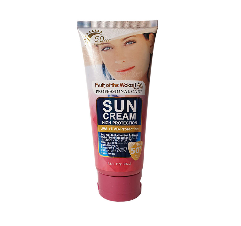 کرم ضدآفتاب SPF 50 وکالی حجم 130 میلی لیتر