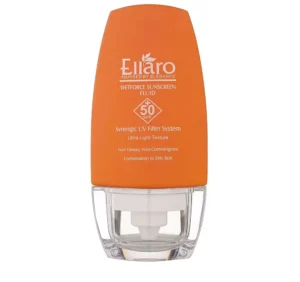 فلوئید ضد آفتاب بدون رنگ الارو SPF50 مدل Ultra Light تحت لیسانس محافظ UVA ،UVB، مرطوب‌کننده مناسب پوست‌‌های چرب و مختلط حجم 50 میلی‌لیتر