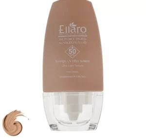 فلوئید ضد آفتاب رنگی صورت الارو SPF 50 مدل Wetforce ‌محافظ در برابر اشعه UVA و UVB مناسب برای پوست چرب و مختلط حجم 50 میلی‌لیتر
