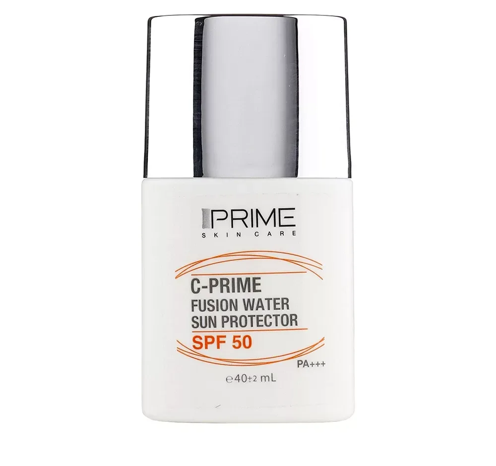 فلوئید ضدآفتاب بی‌رنگ پرایم SPF50 مدل C-Prime Fusion Water حجم 40 میلی‌لیتر