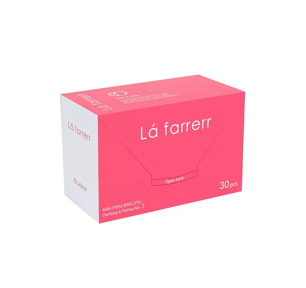 پد پاکسازی و لایه بردار پوست لافارر مدل AHA10% - BHA2% بسته 30 عددی