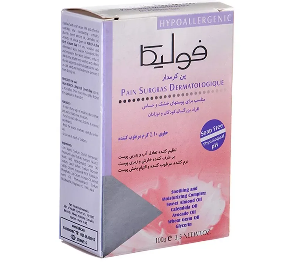 پن شستشو صورت فولیکا مدل Ultra Rich Cream وزن 100 گرم