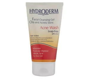 ژل شستشوی صورت هیدرودرم برای پوست چرب مدل Acne Wash حجم 150 میلی لیتر