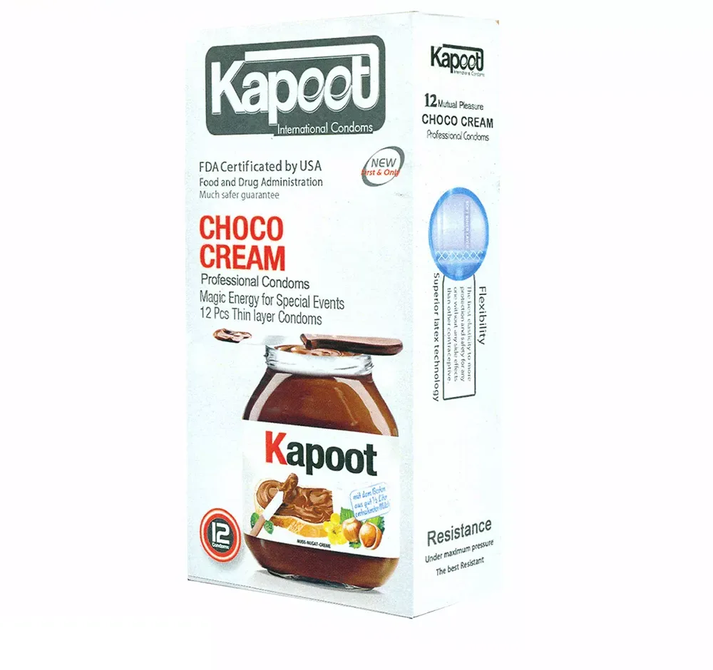 کاندوم تاخیری کاپوت مدل Choco cream بسته 12 عددی