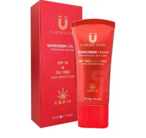 کرم ضد آفتاب SPF 50 لاکچری کوین حجم 50 میلی لیتر