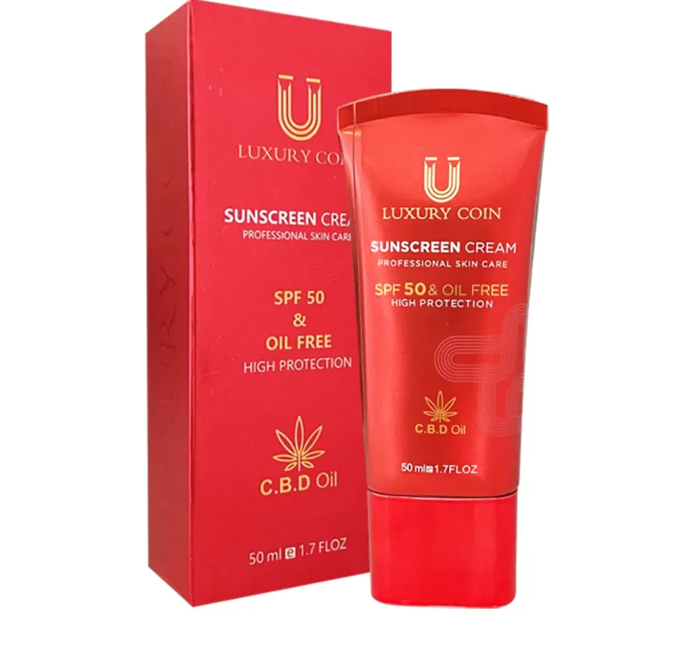 کرم ضد آفتاب SPF 50 لاکچری کوین حجم 50 میلی لیتر