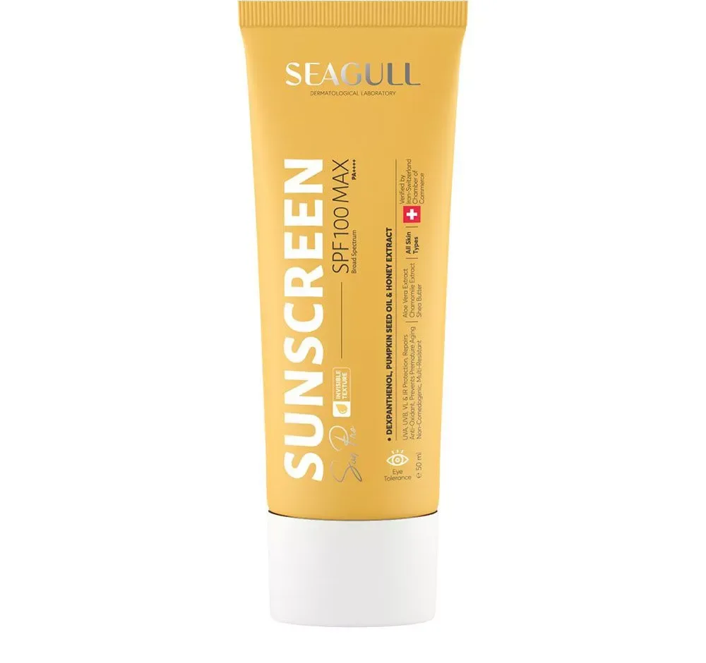 کرم ضد آفتاب بی رنگ سی گل SPF100 مناسب انواع پوست‌ حجم 50 میلی‌لیتر