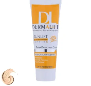 کرم ضد آفتاب SPF50 پوست خشک و معمولی درمالیفت 40 میلی لیتر