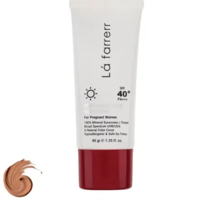 کرم ضد آفتاب رنگی لافارر مناسب دوران بارداری، SPF 40، مدل Pregnant مناسب انواع پوست‌های وزن 40 گرم