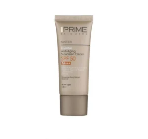 کرم ضد آفتاب و جوان کننده بی رنگ پریم مدل Matex Colorless SPF50 مناسب انواع پوست حجم 40 میلی لیتر