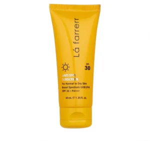 کرم ضدآفتاب و ضدلک بی‌رنگ لافارر مدل SPF30، مناسب پوست‌های خشک و معمولی، حجم 40 میلی‌لیتر