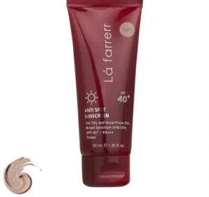 کرم ضد آفتاب و ضد لک رنگی لافارر SPF40-Light مناسب پوست‌ چرب حجم 40 میلی‌لیتر