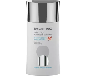 کرم ضدآفتاب بدون رنگ برایت مکس SPF50 مدل آکوا فیوژن ‌مناسب انواع پوست، حجم 50 میلی‌لیتر