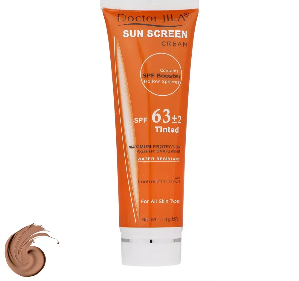 کرم ضدآفتاب رنگی دکتر ژیلا SPF63 مدل DJ3 وزن 50 گرم
