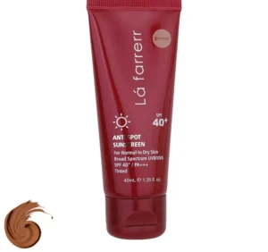 کرم ضدآفتاب رنگی لافارر مدل SPF40، مناسب پوست‌های معمولی و خشک، حجم 40 میلی‌لیتر