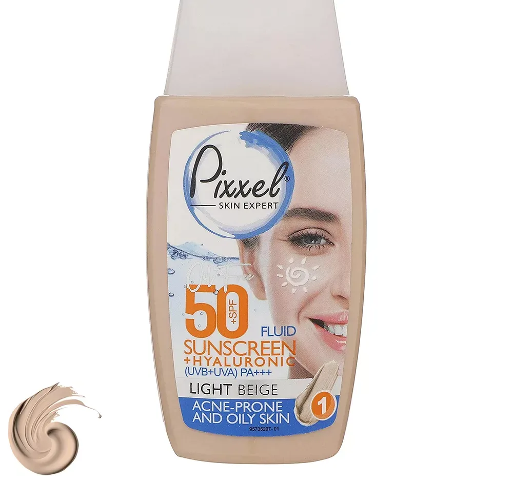 کرم ضد آفتاب رنگی پوست‌ چرب پیکسل 50 SPFمدل LIGHT BEIGE حجم 50 میلی‌لیتر