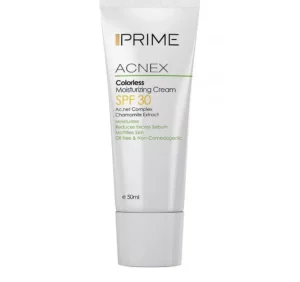 کرم مرطوب کننده بدون رنگ پرایم مدل Acnex SPF 30 حجم 50 میلی لیتر