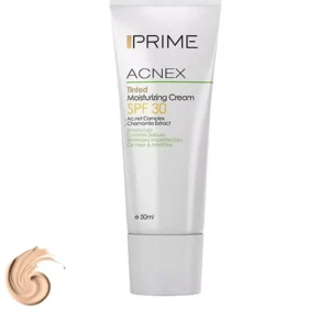 کرم مرطوب‌کننده رنگی پرایم مدل Acnex Tinted SPF 30 حجم 50 میلی‌لیتر