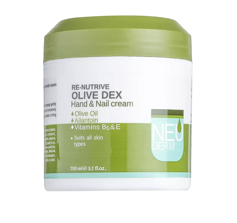 کرم مرطوب‌کننده دست و ناخن نئودرم مدل Olive Dex حجم 150 میلی‌لیتر