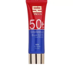 ژل ضد آفتاب مردانه +SPF50 ساین اسکین مدل Synshield مناسب پوست چرب حجم 50 میلی‌لیتر